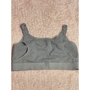 MOMCOZY XL  Gray‎ Hands Free Nursing & Pumping Bra NWOT